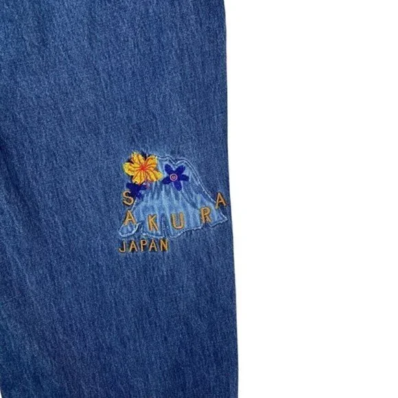 Scotch & Soda The Verve Straight Leg Relaxed Utility Fit embroidered Jeans 36 32 - Picture 10 of 16